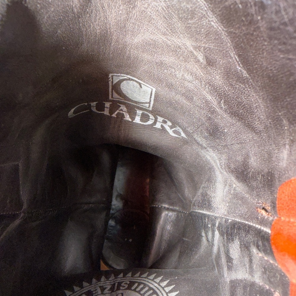 Cuadra Black Leather Cowboy Boots - Picture 7 of 9